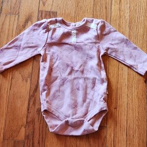 Pink dandelion onesie